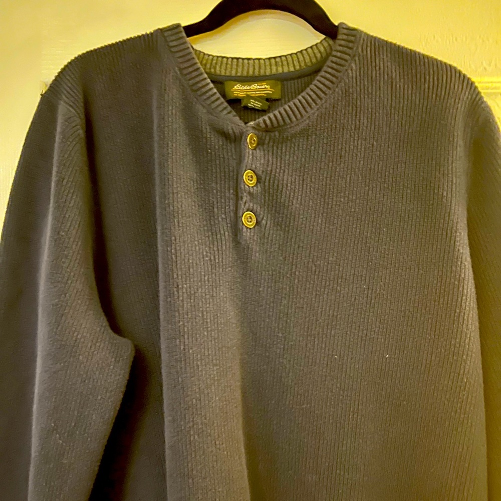 XXL Tall Dark Blue Long Sleeve Eddie Bauer Sweater